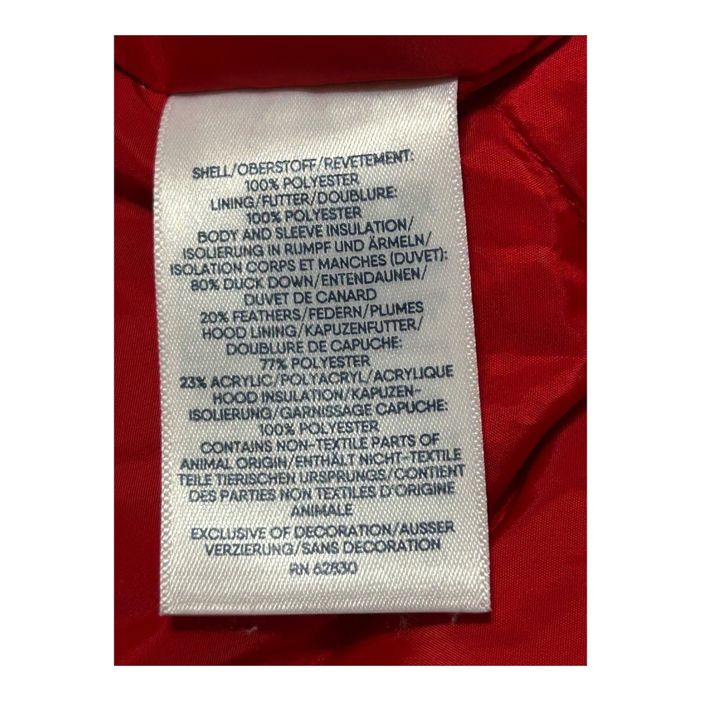 Lands' End Expedition Down Parka Jacket Women's XL PETITE 18P Red Hood NWOT - Picture 16 of 16